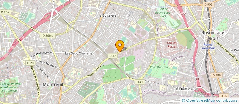 localisation de l'entreprise ALU MACI à MONTREUIL