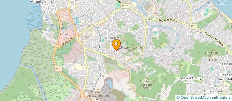 localisation de l'entreprise ALU MAINTENANCE ET SERVICES à CAYENNE