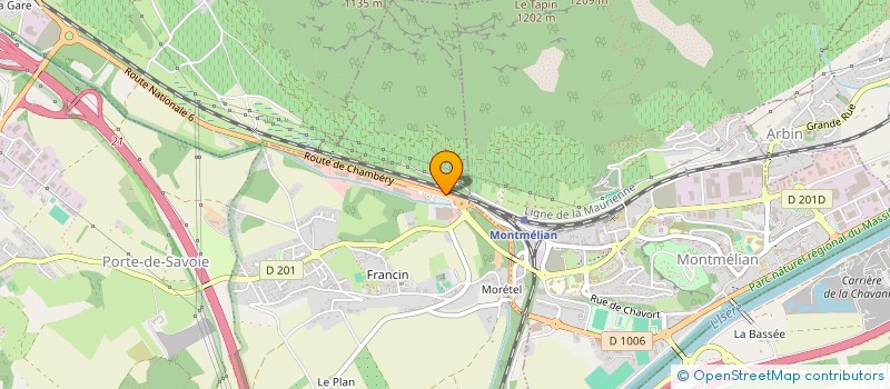 localisation de l'entreprise ALU MENUISERIE SAVOIE à PORTE-DE-SAVOIE