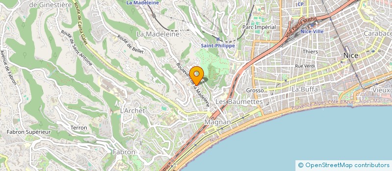 localisation de l'entreprise ALU METAL DESIGN à NICE