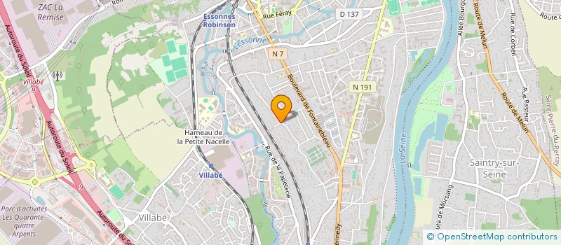 localisation de l'entreprise ALU METAL GESTION DE CHANTIER  CORBEIL-ESSONNES