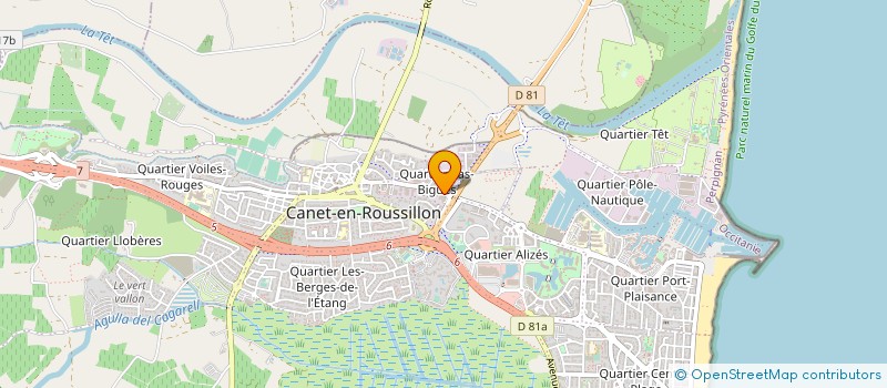 localisation de l'entreprise ALU MINIER à CANET-EN-ROUSSILLON