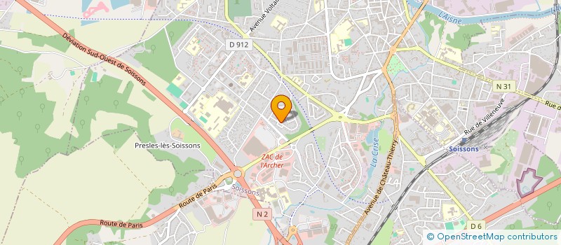 localisation de l'entreprise ALU MMA à SOISSONS