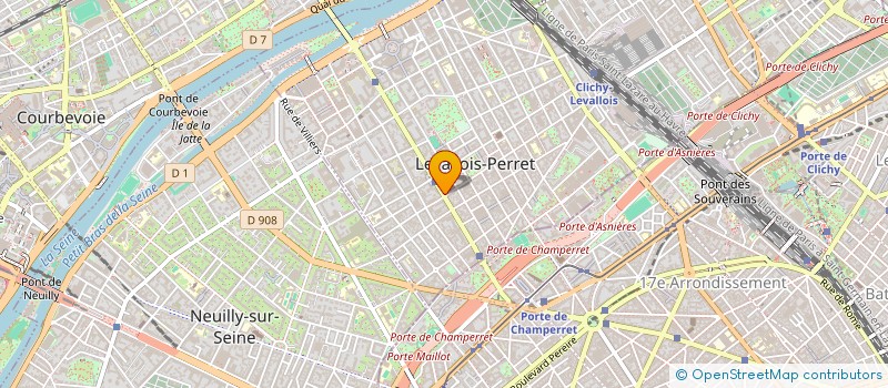 localisation de l'entreprise ALU NEGOCE à LEVALLOIS-PERRET