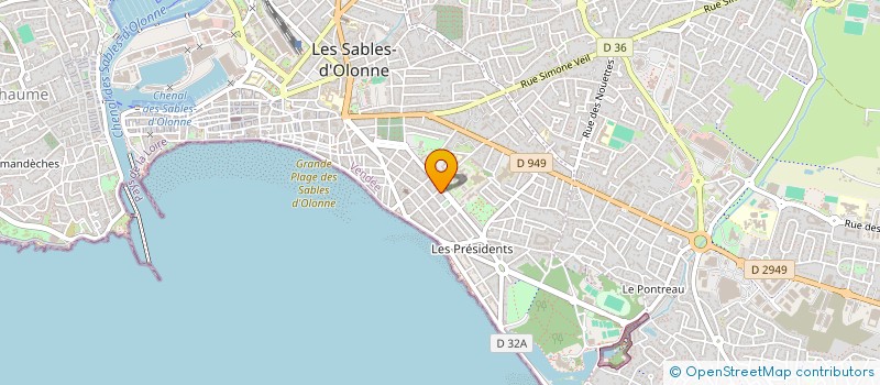 localisation de l'entreprise ALU OLONNES à LES SABLES D'OLONNE