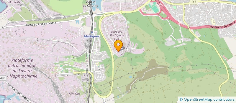 localisation de l'entreprise ALU PACA DISTRIBUTION  MARTIGUES