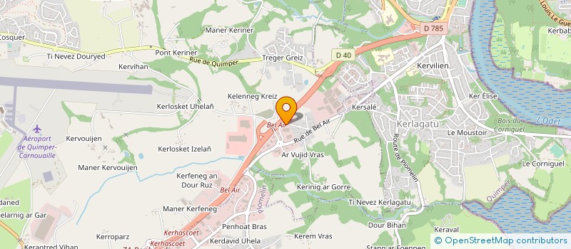 localisation de l'entreprise ALU PLIAGE  PLUGUFFAN