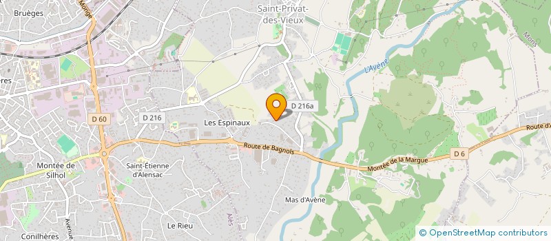 localisation de l'entreprise ALU PROTECT  SAINT-PRIVAT-DES-VIEUX