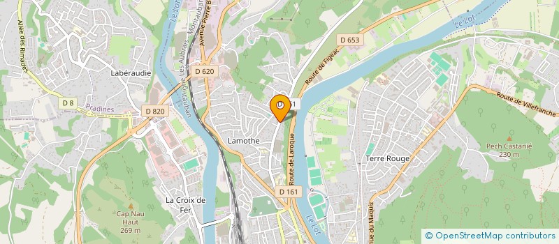 localisation de l'entreprise ALU PVC MENUISERIES à CAHORS