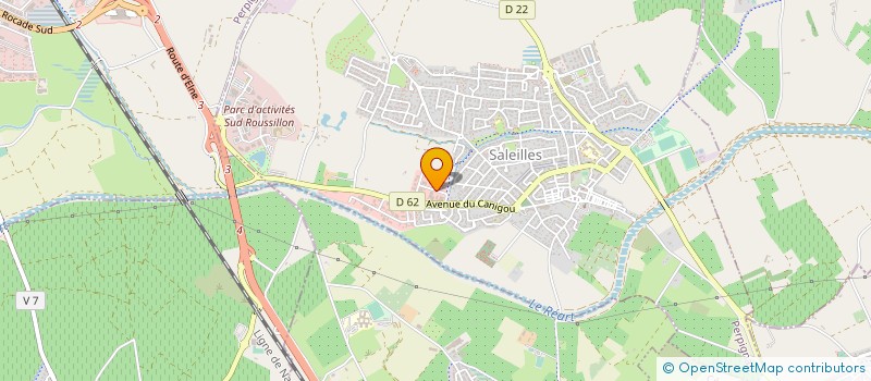 localisation de l'entreprise ALU REFERENCE à SALEILLES