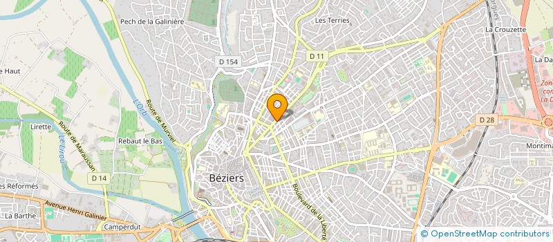 localisation de l'entreprise ALU SANPRA à BEZIERS