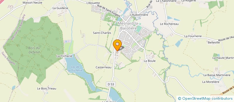 localisation de l'entreprise ALU'SOM à MESNARD-LA-BAROTIERE