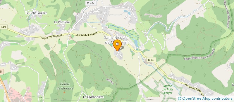 localisation de l'entreprise ALU'STYLE  SAINT-NICOLAS-DE-MACHERIN