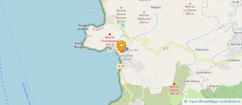 localisation de l'entreprise ALU SUD MARTINIQUE  ANSES D'ARLET