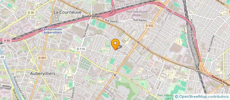 localisation de l'entreprise ALU TECH à AUBERVILLIERS