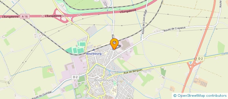 localisation de l'entreprise ALU'TOPIA  BOURBOURG