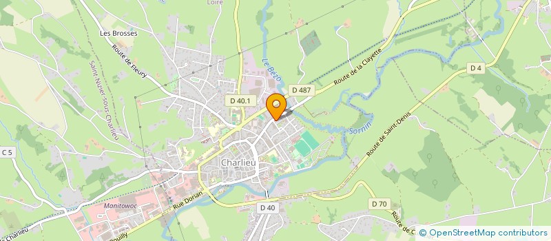 localisation de l'entreprise ALU2S  CHARLIEU