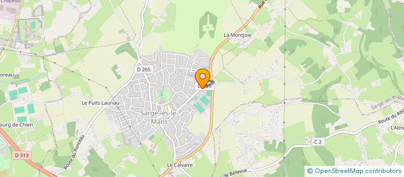 localisation de l'entreprise ALU4D  SARGE-LES-LE-MANS