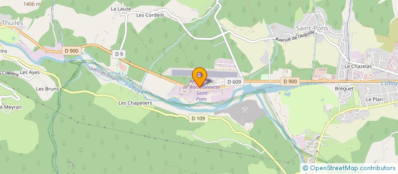localisation de l'entreprise ALUBAYE à SAINT-PONS