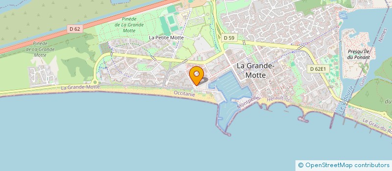 localisation de l'entreprise ALUBOATS PRESTIGE SARL à LA GRANDE-MOTTE