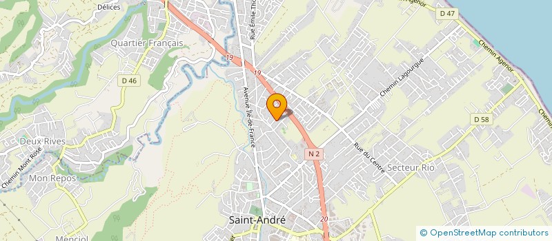 localisation de l'entreprise ALUCOLOR à SAINT-ANDRE