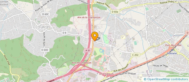 localisation de l'entreprise ALUCOMPO à BOUC-BEL-AIR