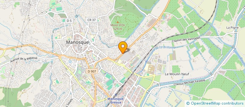 localisation de l'entreprise ALUECO à MANOSQUE