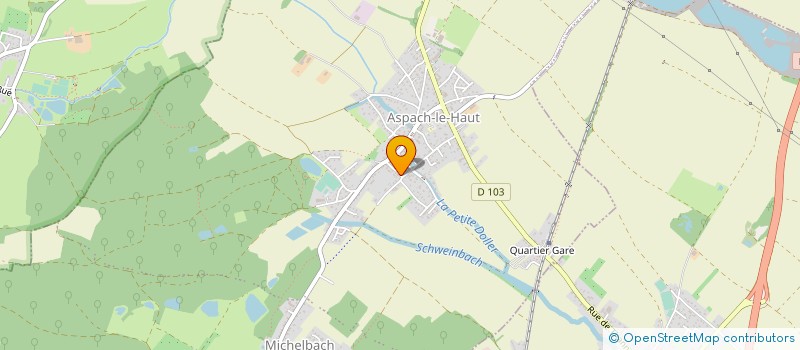 localisation de l'entreprise ALUEST SARL à ASPACH-MICHELBACH
