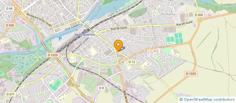 localisation de l'entreprise ALUGLASS à SAINT-QUENTIN