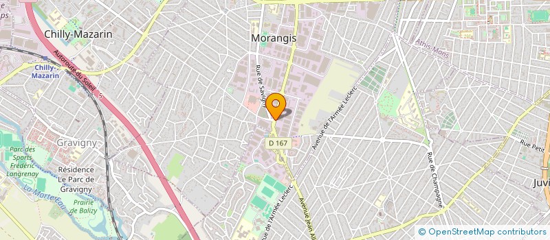 localisation de l'entreprise ALUGLASS à MORANGIS