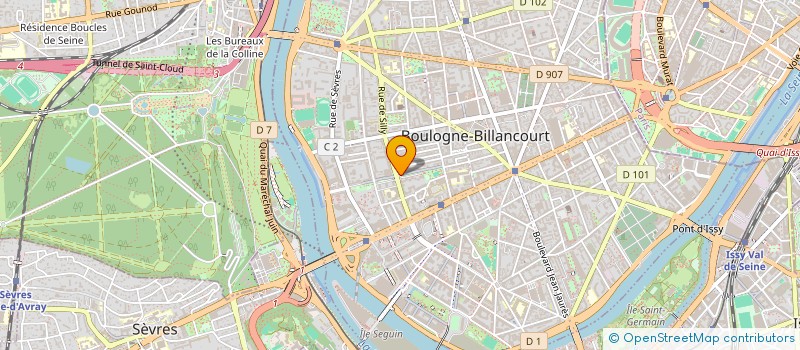 localisation de l'entreprise ALUGLASS FRANCE à BOULOGNE-BILLANCOURT