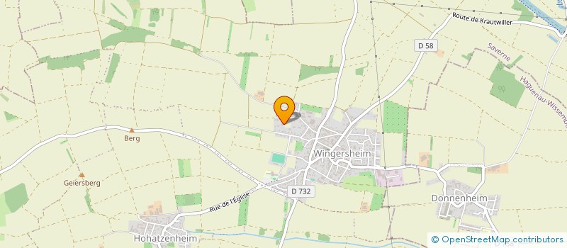 localisation de l'entreprise ALUHOME à WINGERSHEIM LES QUATRE BANS
