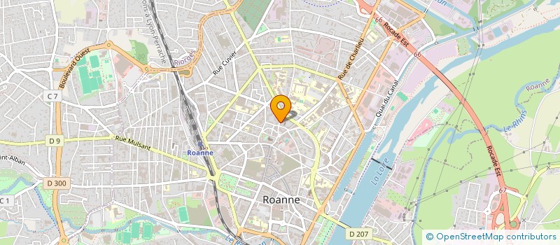 localisation de l'entreprise ALUMA à ROANNE