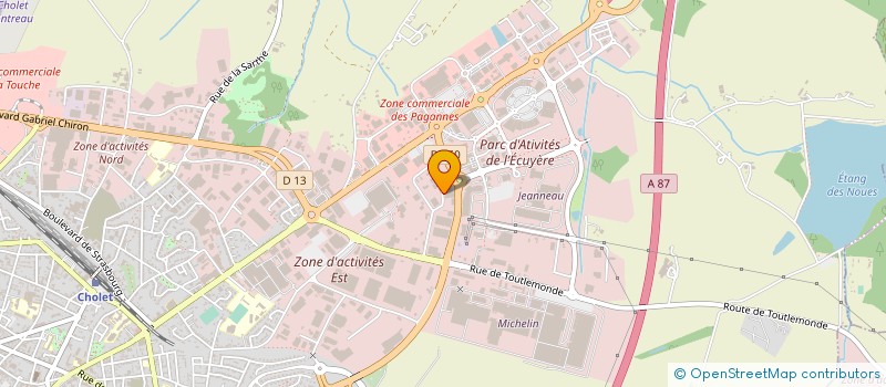 localisation de l'entreprise ALUMAINE à CHOLET