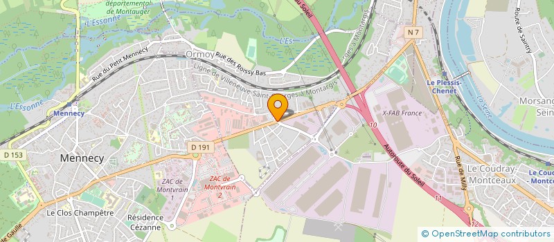 localisation de l'entreprise ALUMECA 91  ORMOY