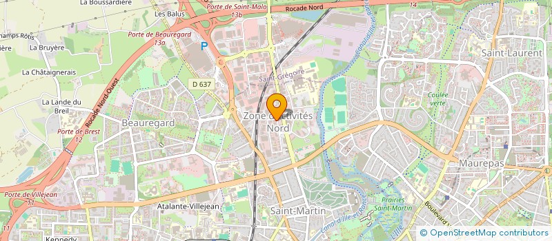 localisation de l'entreprise ALUMIA à RENNES