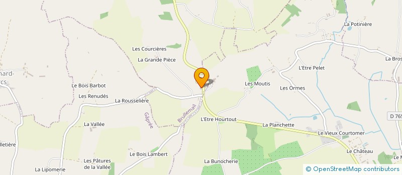 localisation de l'entreprise ALUMINIUM 61-ETS PODYMA à COURTOMER