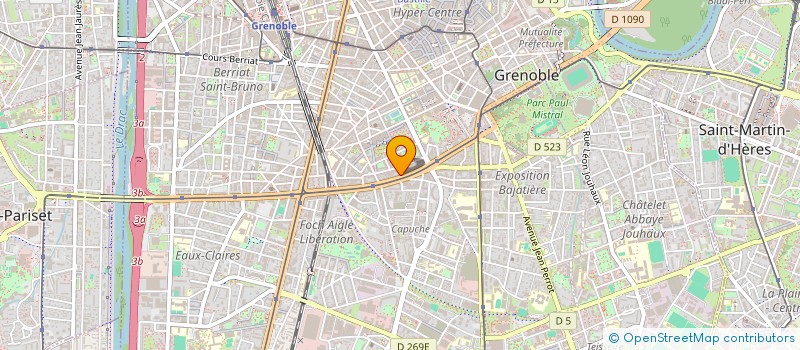 localisation de l'entreprise ALUMINIUM BOIS PVC FENETRE DE FRANCE à GRENOBLE