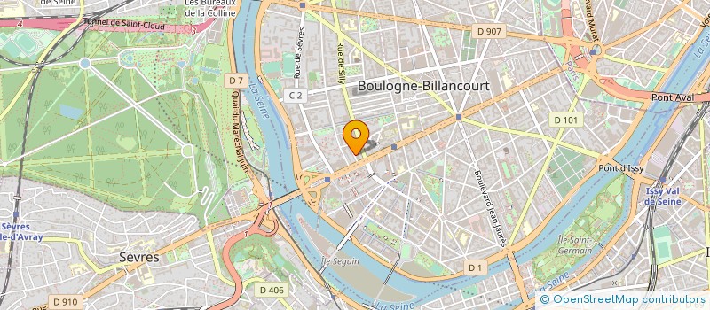 localisation de l'entreprise ALUMINIUM FERMETURE VITRERIE à BOULOGNE-BILLANCOURT