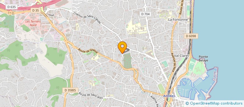 localisation de l'entreprise ALUMINIUM MIROITERIE SERVICE à ANTIBES
