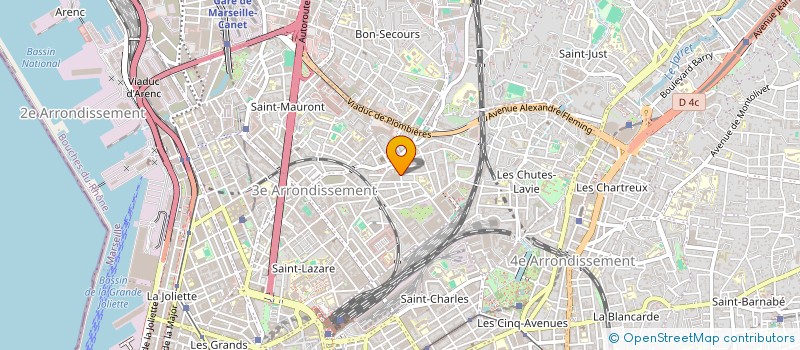 localisation de l'entreprise ALUMINIUM POSE SERVICE à MARSEILLE
