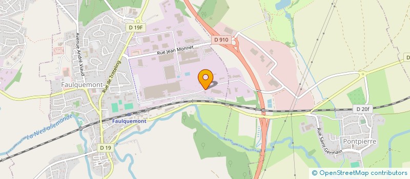 localisation de l'entreprise ALUMINIUM TECHNIQUE MOSELLE à FAULQUEMONT
