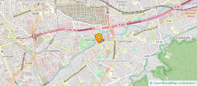 localisation de l'entreprise ALUMINIUM TRAVAUX JOINTURES à MARSEILLE