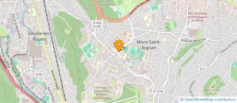 localisation de l'entreprise ALUMNI EPS ROUEN  MONT-SAINT-AIGNAN