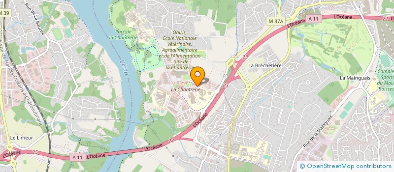 localisation de l'entreprise ALUMNI ET INGENIEURS DE L'ECOLE SUPERIEURE DU BOIS à NANTES