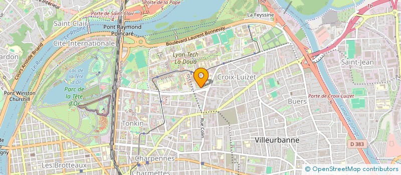 localisation de l'entreprise ALUMNI INSA LYON  VILLEURBANNE