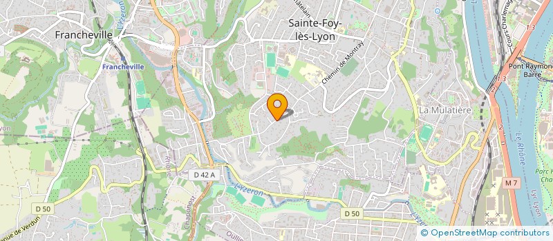 localisation de l'entreprise ALUNA  SAINTE-FOY-LES-LYON