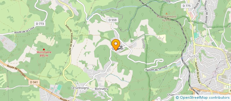 localisation de l'entreprise ALUNESCENCE  CLERMONT-FERRAND