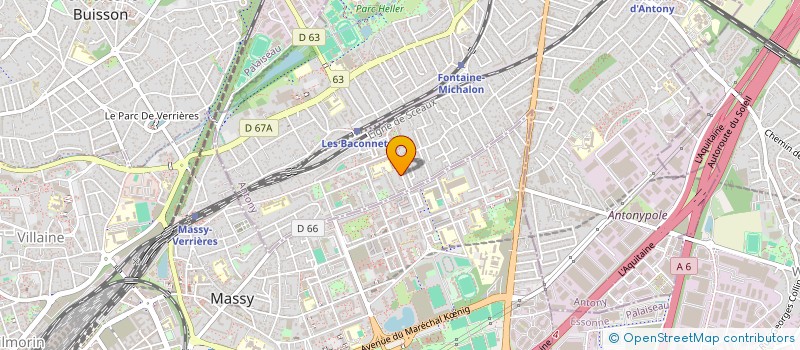 localisation de l'entreprise ALUNISSON à ANTONY