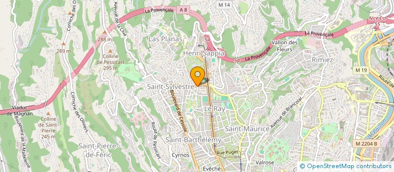 localisation de l'entreprise ALUNNI BAGARELLI METAL HOME  NICE